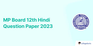 MP Board 12th Hindi Question Paper 2023 with Answer Key (March 2)